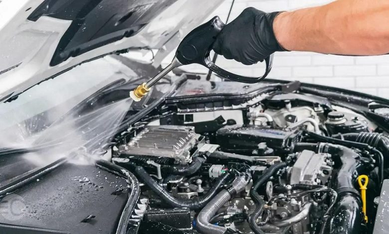 تمیز کردن موتور ماشین